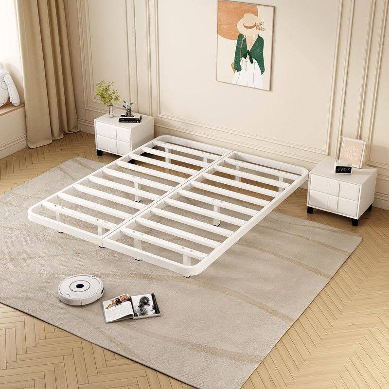 式简约日无床头悬浮床架子排骨单架家用铁艺床加厚人双人铁子TYR