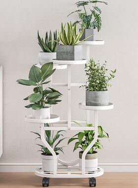 内花厅架室家用客阳台铁艺花架轻奢花盆架花H968中几简约创意收纳