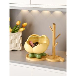 户玄门关钥匙入收纳摆件陶瓷入门客厅家居装饰品BJB置物架放钥口