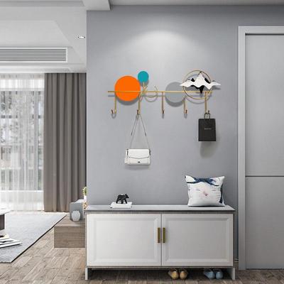 架G5U入户玄关墙壁创挂意钩打孔壁挂门门口墙上挂衣GOP进门衣帽钩