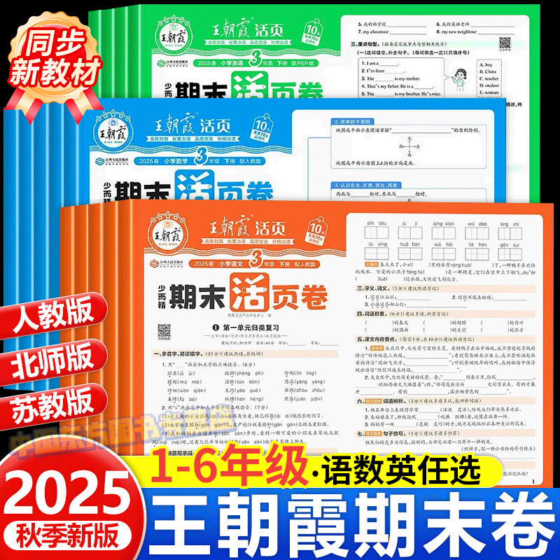 王朝霞小学期末活页卷