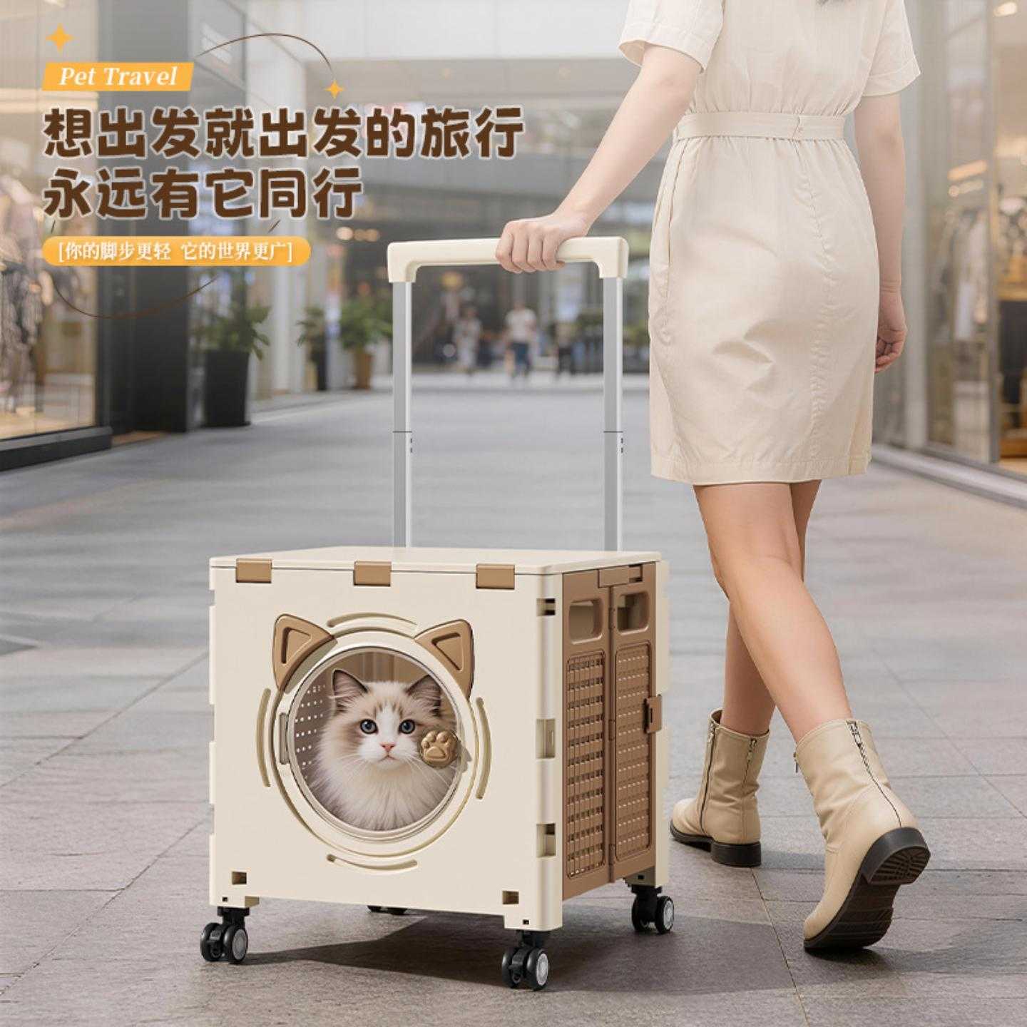 猫箱子外出箱宠物小狗户外出行拉