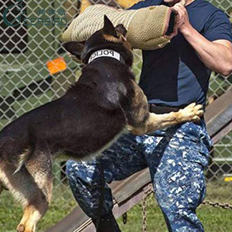 训狗护具装备加厚黄麻开口袖套扑咬靶马犬德牧训狗护臂袖用品