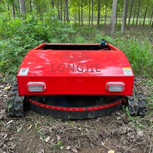家用自隆动除草车果园农用碎林草打FAN草 捷遥控割草机履带小型式