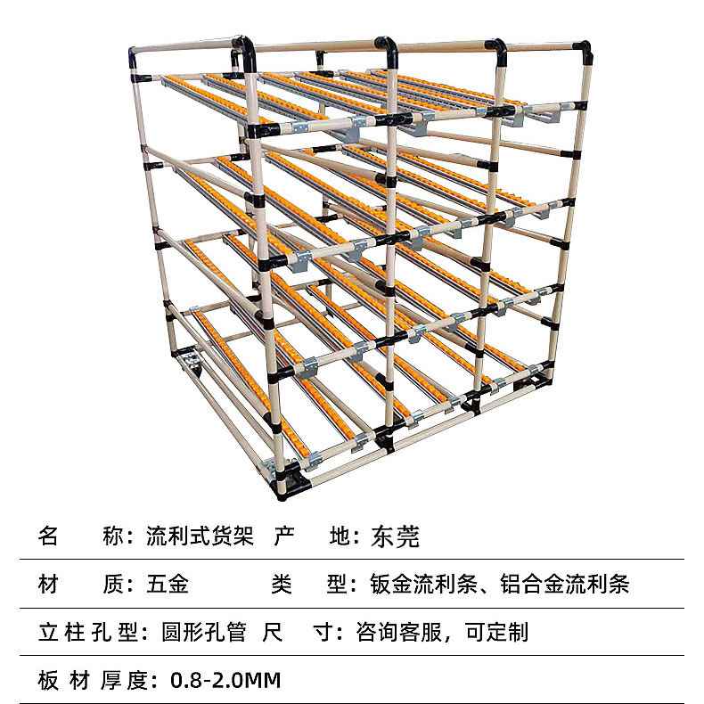 【折扣】流利式货架精益管货架仓储架置物架电子车间货架仓库超市