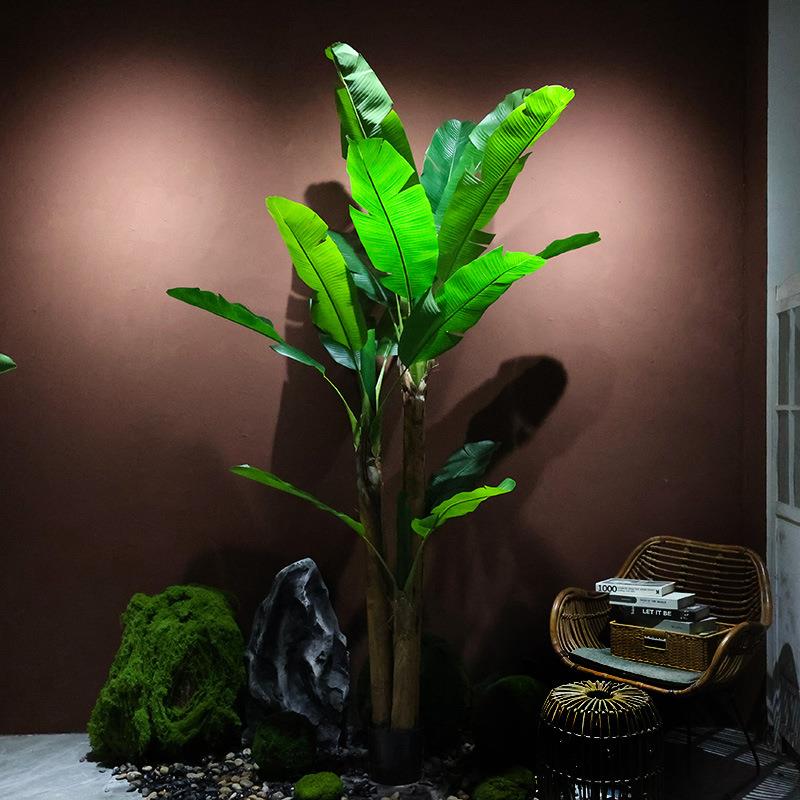 室内软装大型仿真植物芭蕉树盆栽橱窗落地装饰热带绿植香蕉树盆景