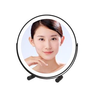 妆镜卧室梳d妆台智能723le梳妆镜可转轻奢带灯旋宿舍化桌面镜 台式