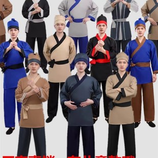 速发古装汉服店小二服装古代出剧家丁佣人茶楼酒店跑农堂夫工作演