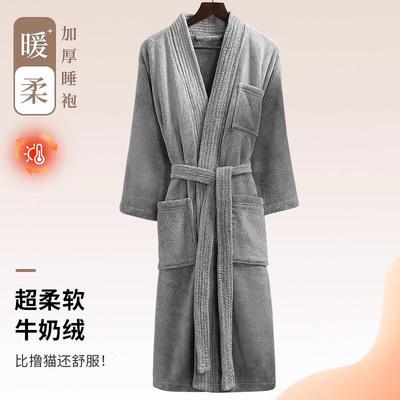 速发酒款浴袍2025新店四季通用比吸水速干成士男人情侣睡袍