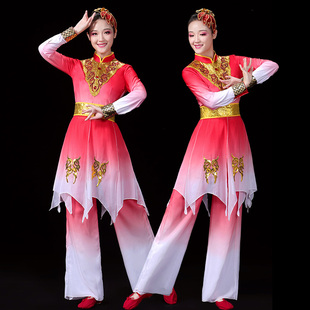 速发2出24新款 高端打鼓演0服人男喜庆腰鼓锣鼓舞龙舞狮表演服 成装