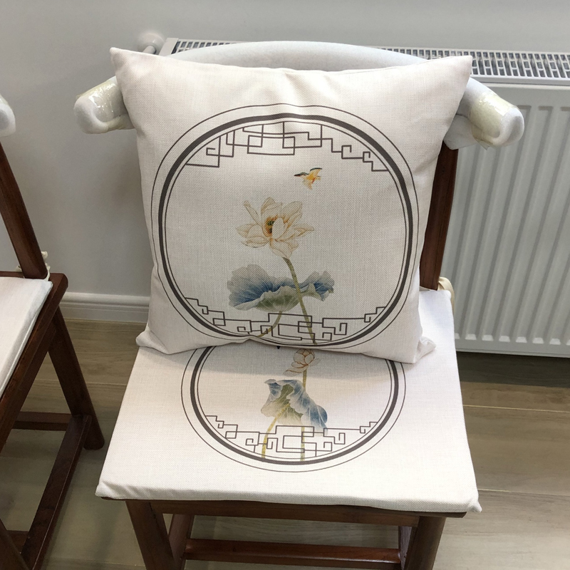 现货速发新中式禅意红木椅垫圈椅官椅坐垫餐椅垫实木太师椅垫茶椅