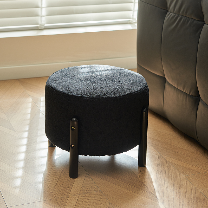 实木小凳子家用矮凳客厅沙发垫脚凳简约休闲 坐墩小板凳软包换鞋