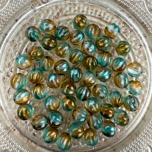 瓜珠8mm捷克进口琉璃珠