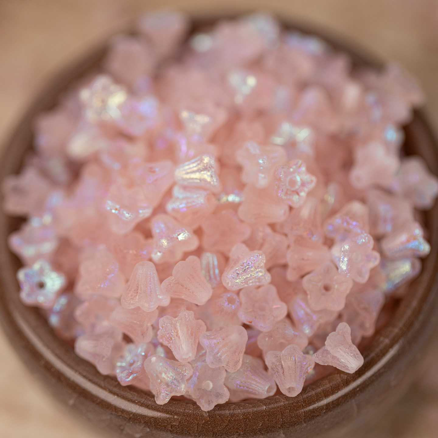 雾莲花5x6mm捷克进口琉璃珠DIY图片