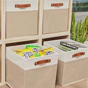 速发儿童玩具收盒家布艺筐用衣服整理箱储物纳子收纳箱正方形筐可