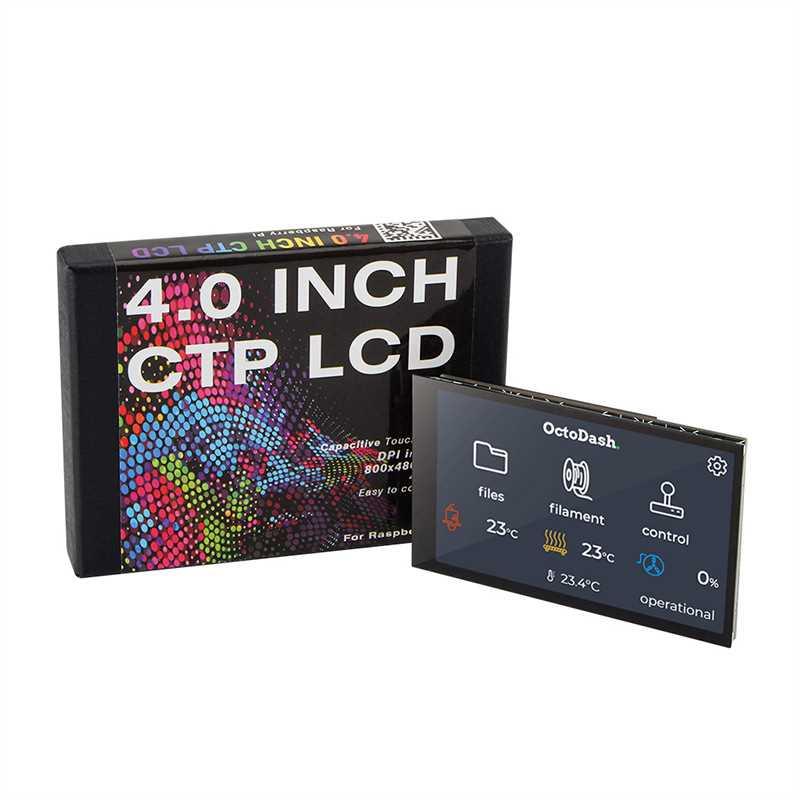 树莓派3代3B/3b+/4B 4.0寸IPS显示屏 高清显示器 DPI接口DC-5V/3A