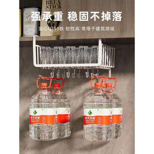 厨房置物架收纳神器橱柜内分层悬挂挂篮多功能吊柜下挂架纸巾架