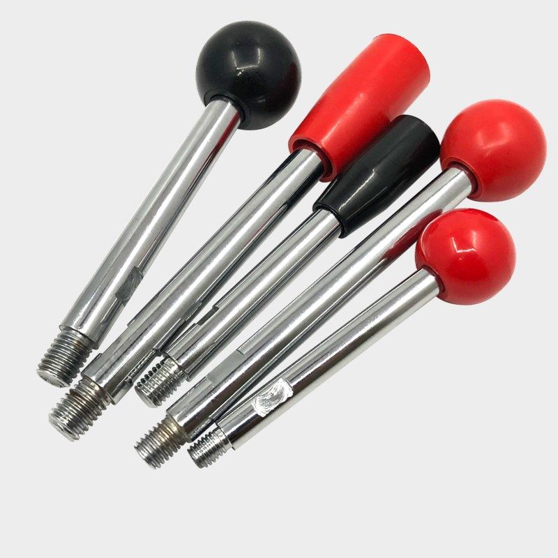 机床手柄杆操纵摇杆双头丝牙螺杆加长固定操作推杆球头M6M8M10M12