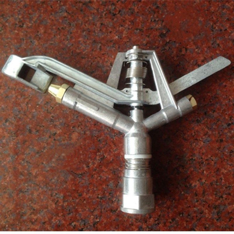 6分塑料摇臂喷头双喷嘴自动旋转园林农业灌溉草坪喷灌喷水设备1寸