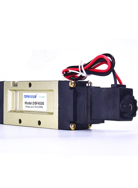 DSF453S二位五通单线圈电磁阀 先导式气动电磁换向阀AC220VDC24V