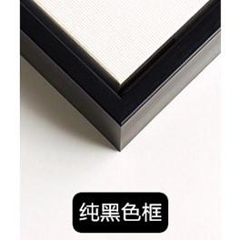 61N来图定做有框挂画现代油画框装饰画圆形铝合金外框照片微喷