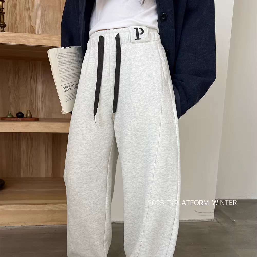 冬季时尚通勤卫裤慵懒显瘦休闲裤