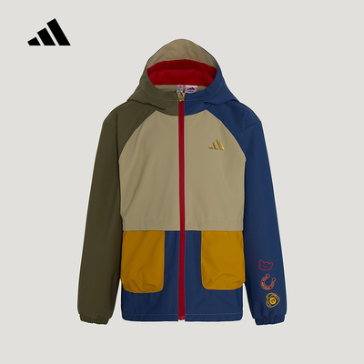 阿迪达斯 （adidas）|（新款）2026春男小童梭织夹克 KV6982