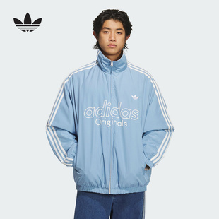 adidas阿迪达斯三叶草潘展乐同款双面穿棉服2025冬男短棉衣KS5955