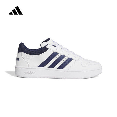 adidas阿迪达斯低帮板鞋26春男Hoops Classic篮球风休闲鞋 KI1058