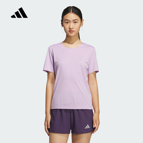 adidas阿迪达斯ESS SS速干跑步半袖透气秋女清风短袖T恤 KS3532