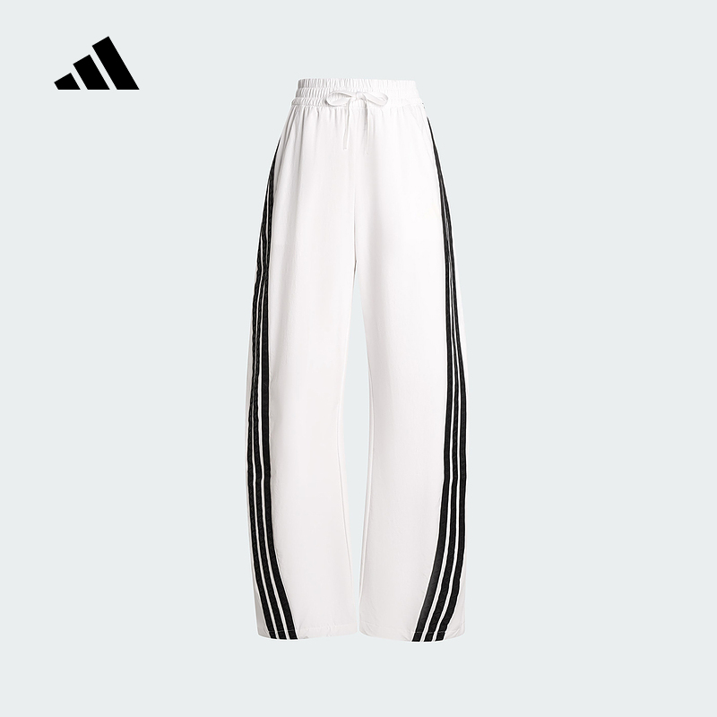 adidas阿迪达斯阔腿辣妹香蕉裤2025秋女舒适宽松梭织长裤 KB5223