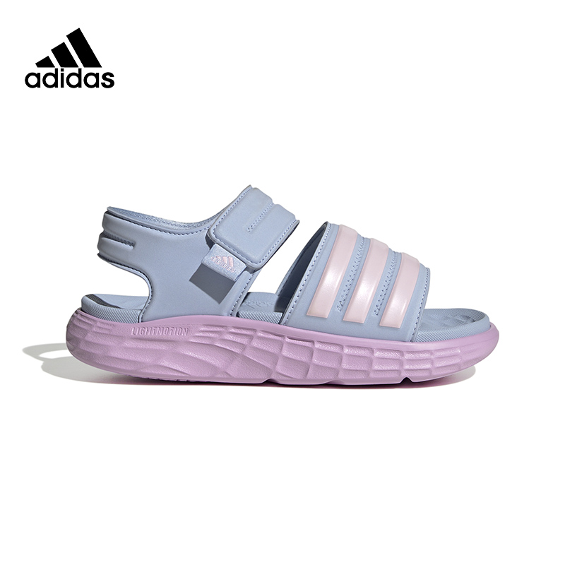 Adidas阿迪达斯童鞋夏新款女小童露趾沙滩鞋运动休闲凉鞋HP5834