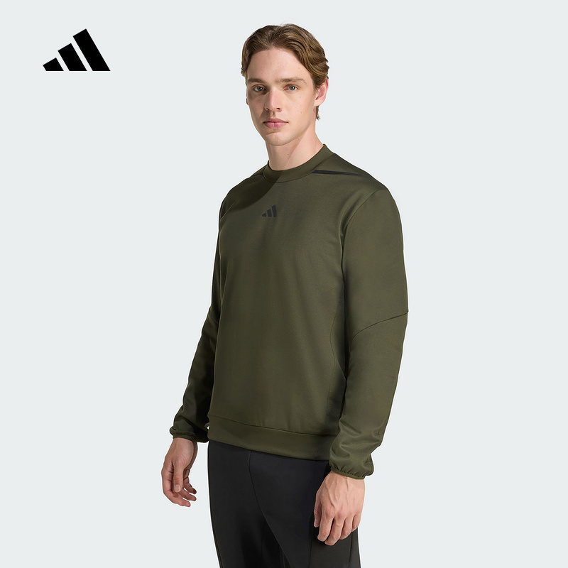 adidas阿迪达斯CLIMAWARM保暖套头衫2025冬男D4T CREW卫衣 KA5153