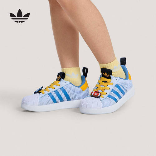adidas阿迪达斯2026夏新品男小童鞋经典贝壳头运动休闲鞋 KH5663