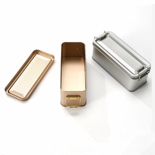 铁饭盒肉桂包装铁盒复古礼品盒大红袍存放马口铁收纳盒上班族