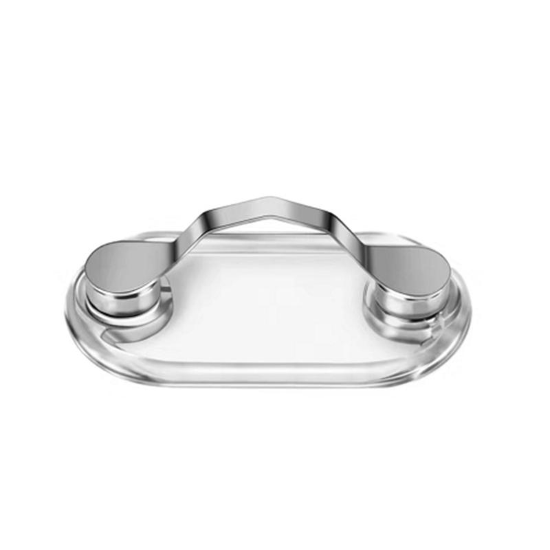 挂耳机夹耳线磁吸方便磁性眼镜支架携带创意衣领工号牌方便