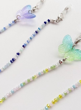 卡通简约口罩链三合一深蓝无线蓝