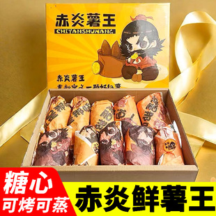 赤炎薯王黄心蜜薯新鲜沙地红薯烤番薯山芋地瓜金时鸣门赤焰礼盒