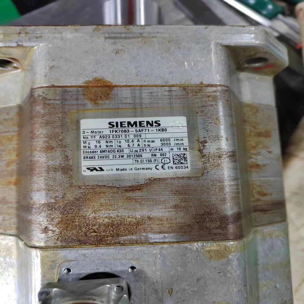 议~#电机1FK7083-5AF71-1KB0西门子电机带抱闸