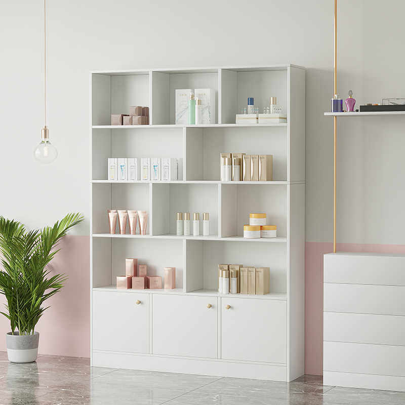 化妆展示柜简约美容院产陈列柜货架美甲理发店展柜母婴店货柜