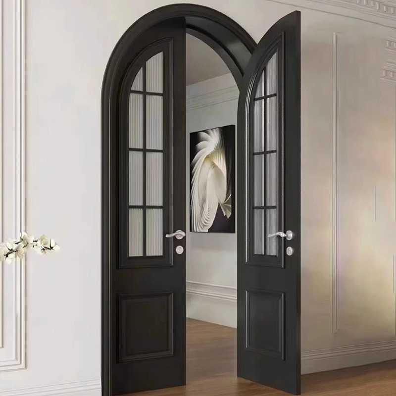 拱形门造型门定制圆弧门实木烤漆门卫生间门卧室门套装门法式门