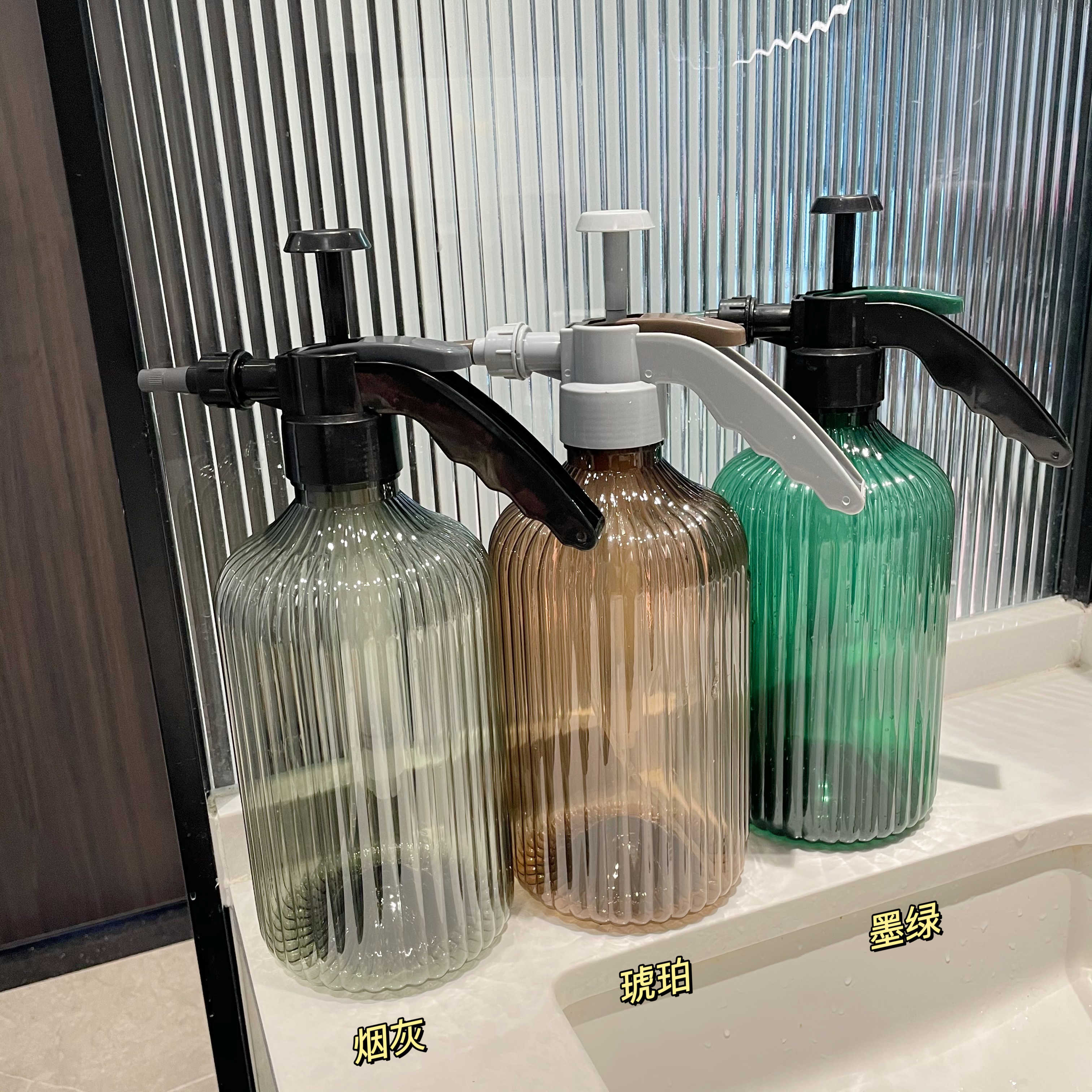 VIELE 气压式自动喷水壶高压2L大容量大号洒水壶浇花喷雾可调节