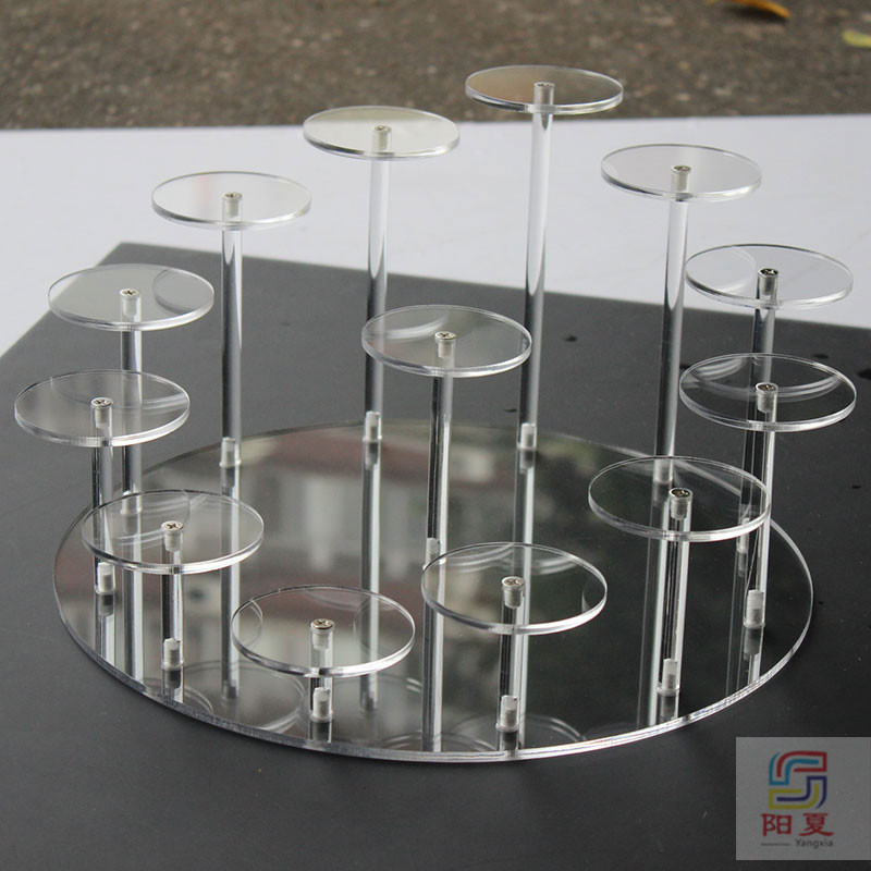 亚克力透明首饰香水化妆展示架戒指展示架小公仔模型手办收纳架