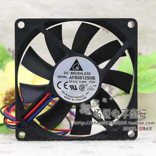 全新台达 AFB0812SHB 8CM 8015 12V 0.4A 超薄大风 散热风扇