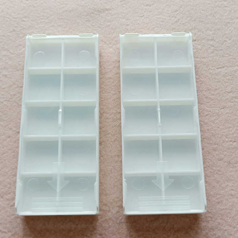 数控刀片盒子单边推刀粒盒硬质合金刀具包装盒铣刀片盒10片刀片盒