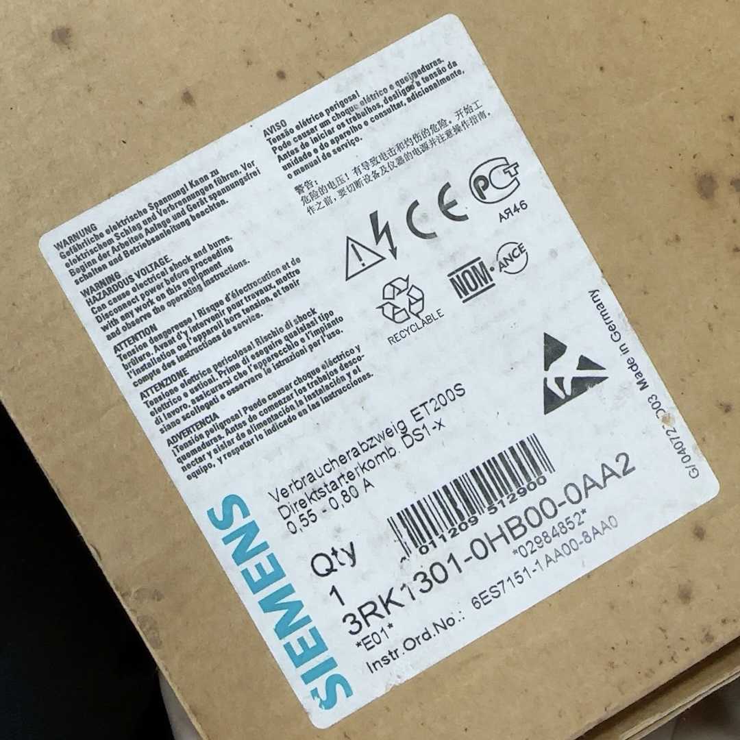 拍前咨询西门子原装3RK1301-0HB00-0AA2电机启动器3RK13010HB000A