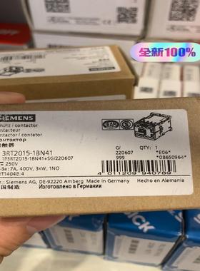 接触器3RT2015-1BN412个可拍议价