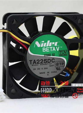 原装NIDEC TA225DC R34487-57 6015 5V 0.33A 6cM 热感应散热风扇