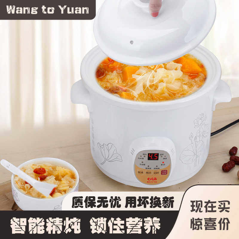 电炖锅全自动煲汤锅熬煮粥锅煮粥神器陶瓷养生家用小bb电炖盅砂锅