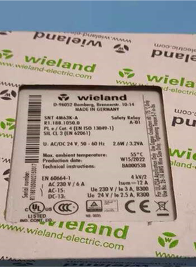 wieland威琅SNT 4M63K-A控制器R1.~议价